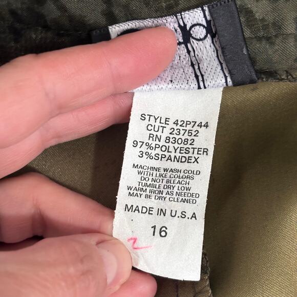 VTG 90s First Option Velvet Pants 16 Floral Lace Forest Hunter Maximalist Luxury - Picture 9 of 10